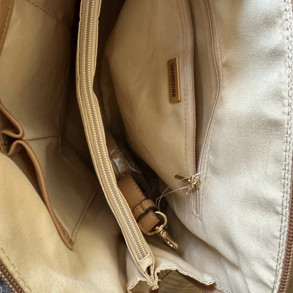 Giani Bernini Festive Brown Satchel - Picture 4 of 4